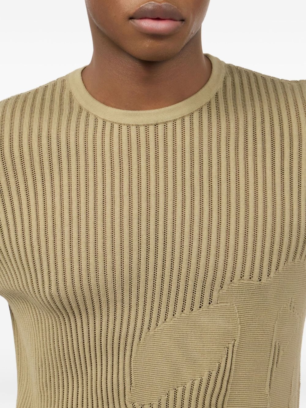 ribbed T-shirt - 5