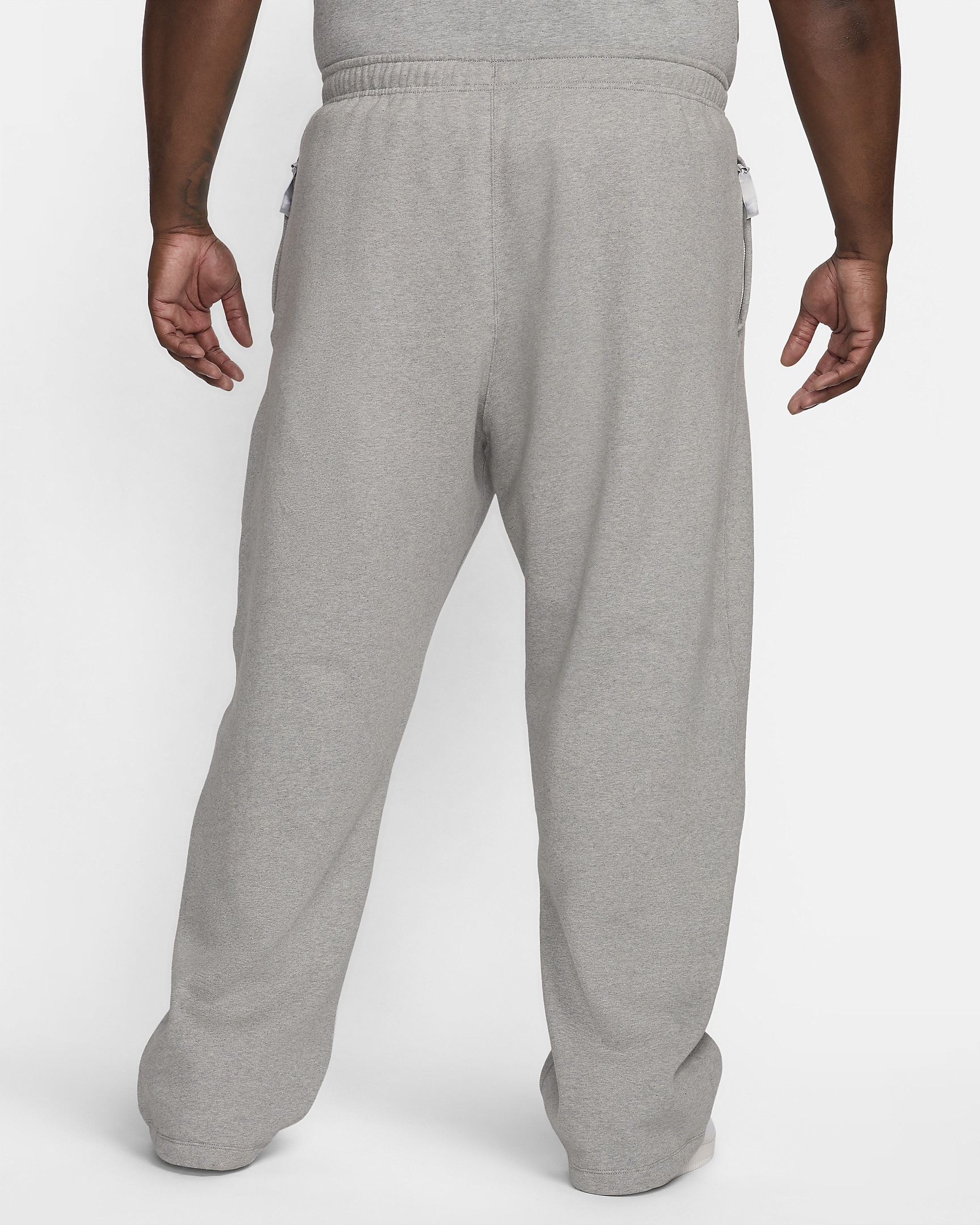 Nike Solo Swoosh Men's Open-Hem Fleece Pants - 8