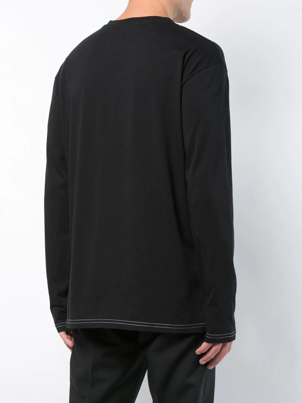 constrast stitch longsleeved t-shirt - 4