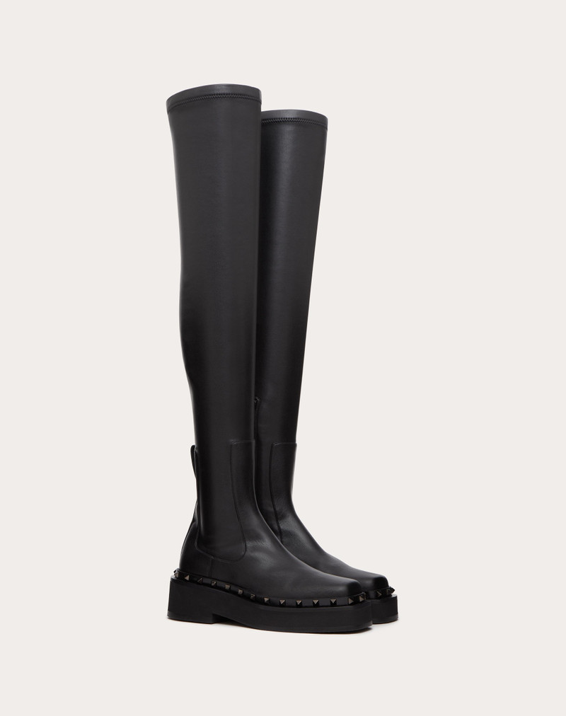 ROCKSTUD M-WAY OVER-THE-KNEE BOOT IN STRETCH SYNTHETIC MATERIAL 50 MM 2