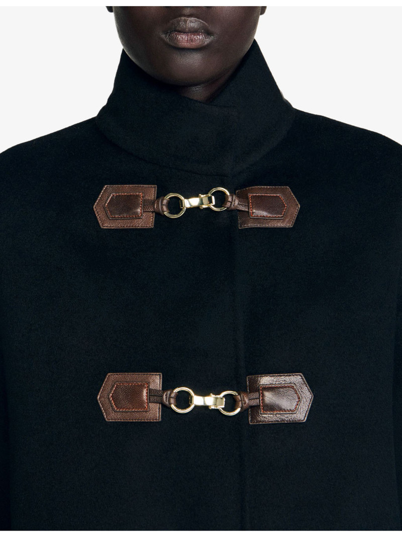 Oversized Long-Sleeve Wool Pea Coat 5