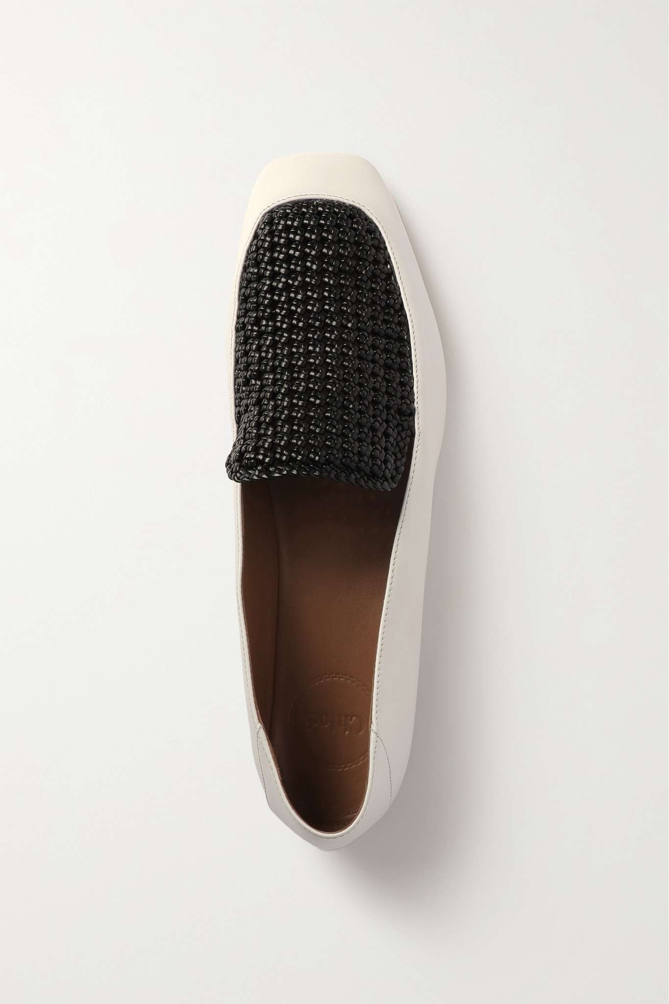 Olene two-tone leather loafers - 5
