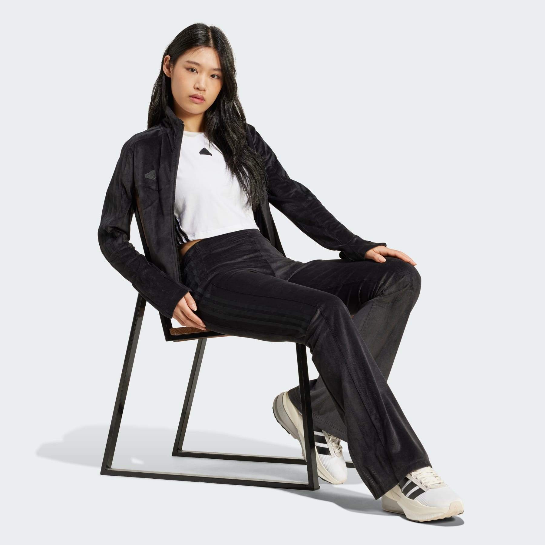 アディダス☆Tiro Cut 3-Stripes Stretchy Velour Track Jacket adidas Tiro Cut 3-Stripes Stretchy Velour Track Jacket