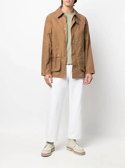 Barbour single-breasted shirt jacket outlook