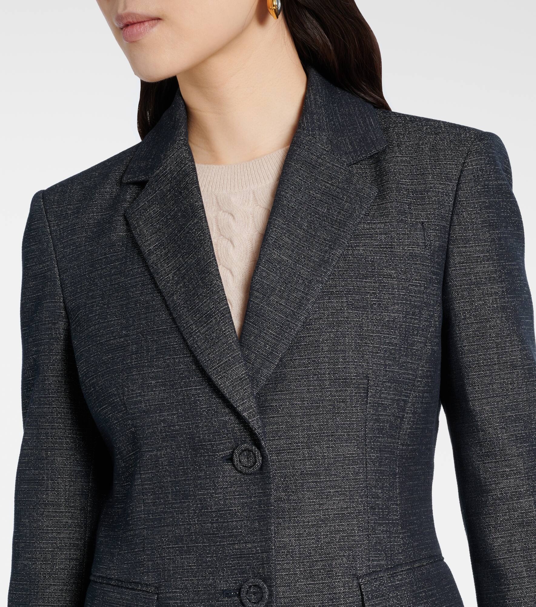 Fenice cotton and silk blazer - 4