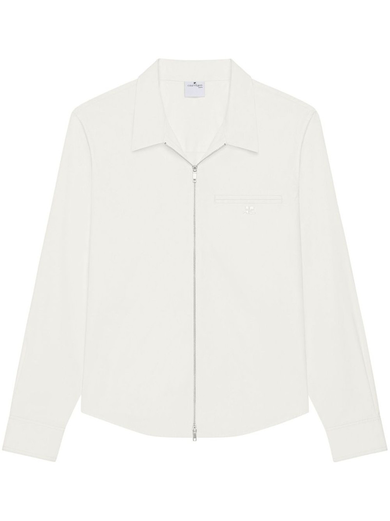 zipped poplin shirt 1