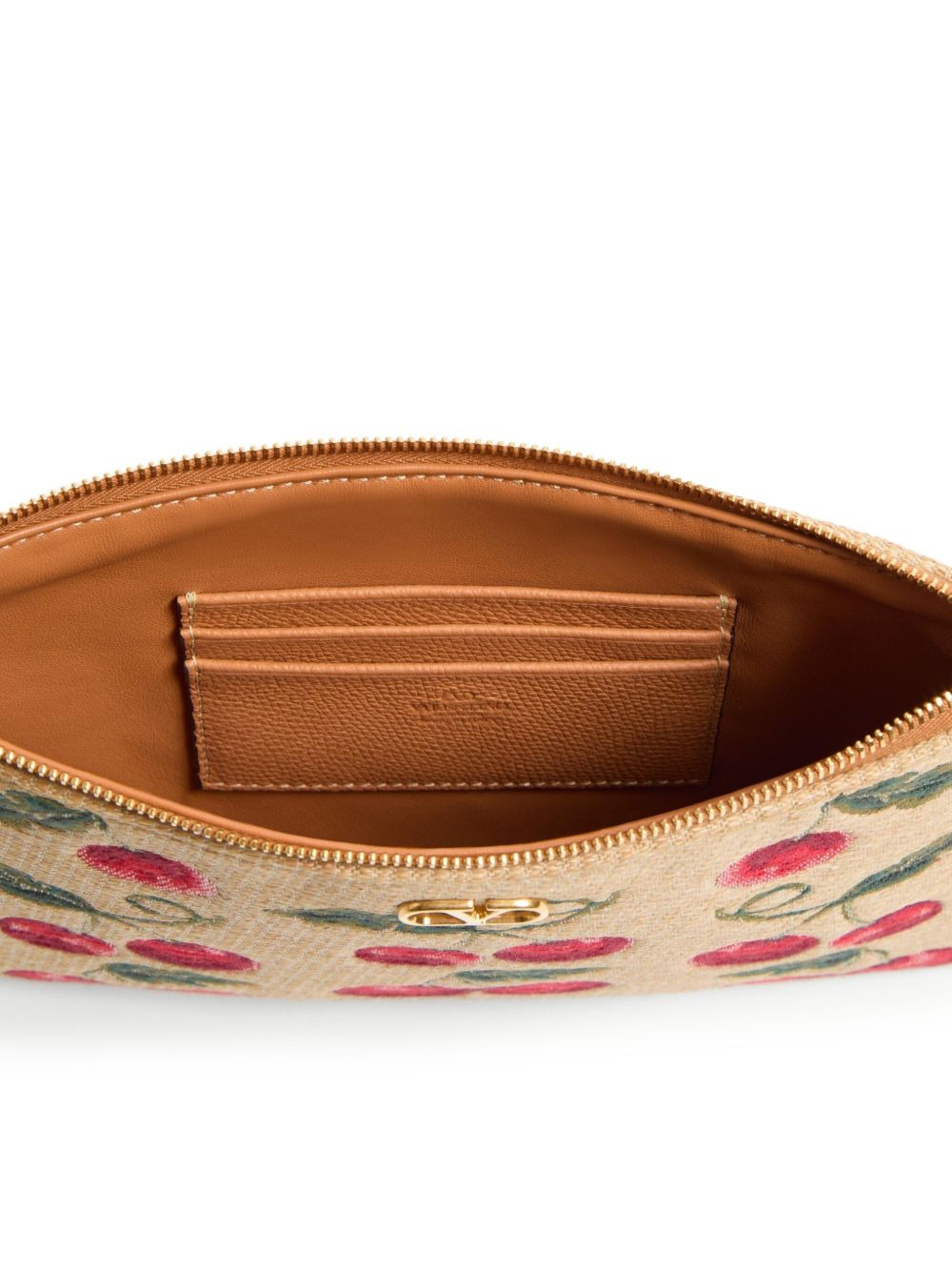 VLogo Signature Cherry clutch bag - 6