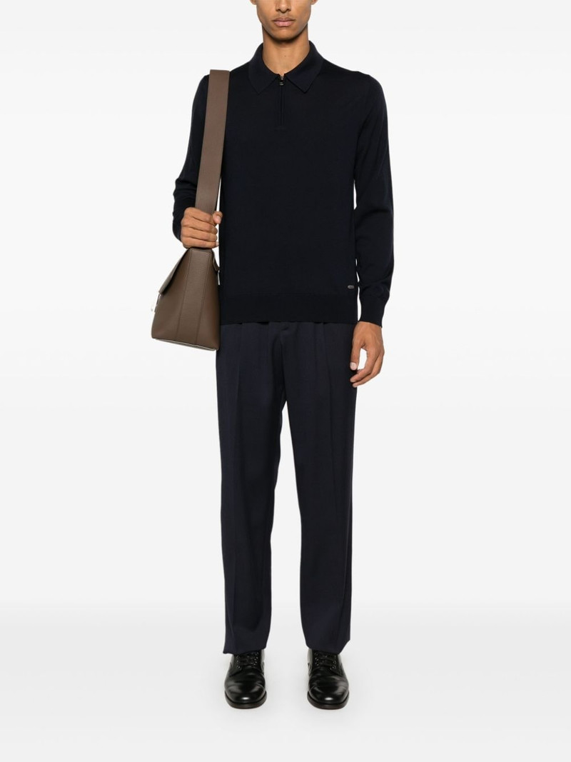 Brioni logo-plaque polo shirt outlook