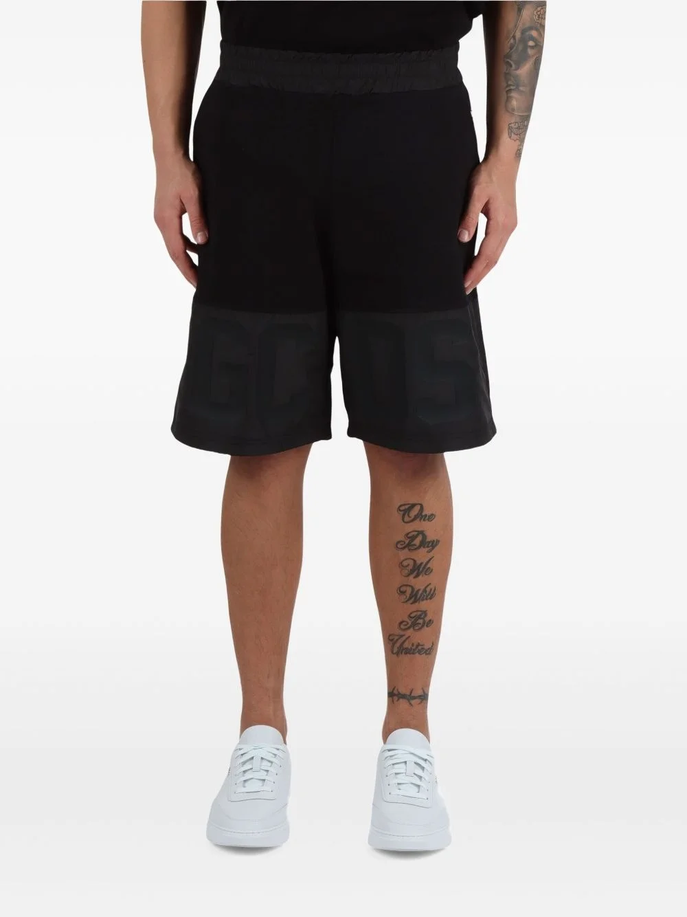 cotton track shorts - 1