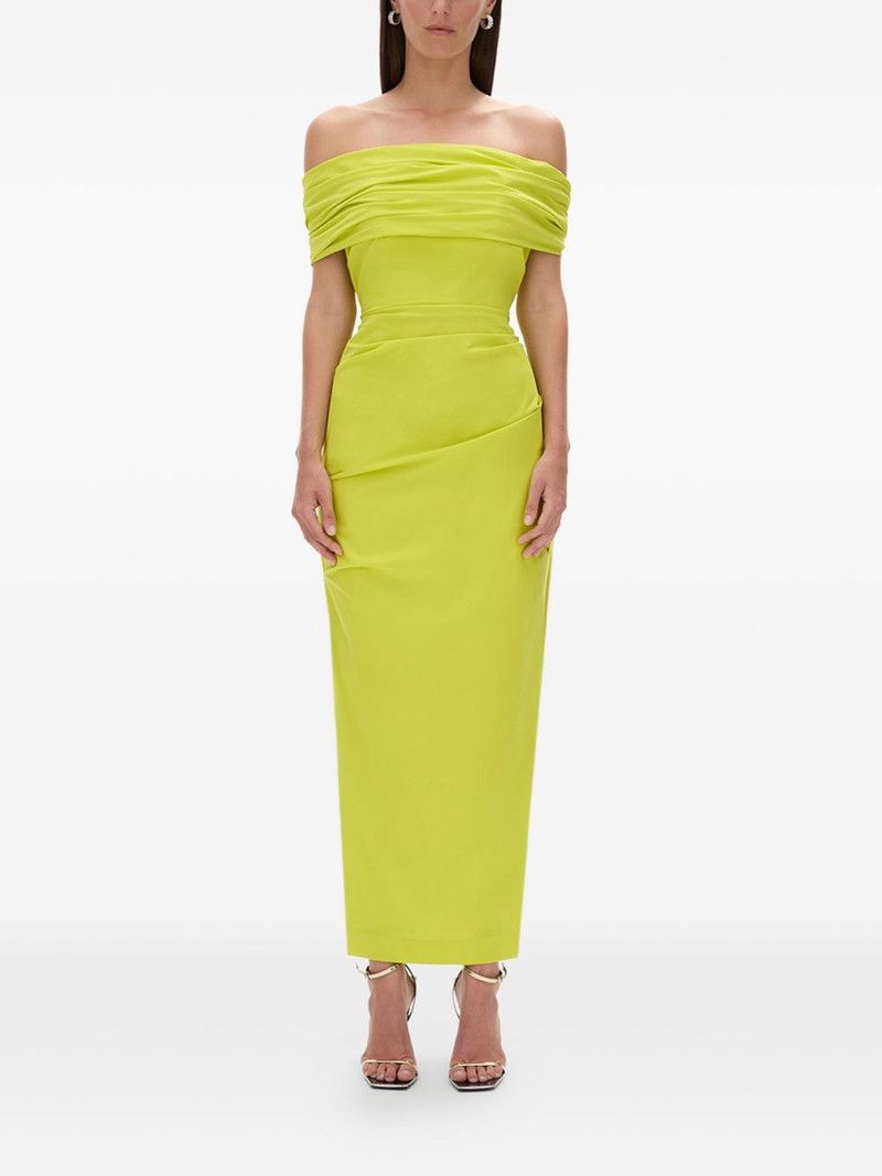 RACHEL GILBERT Camille off-shoulder draped maxi dress outlook