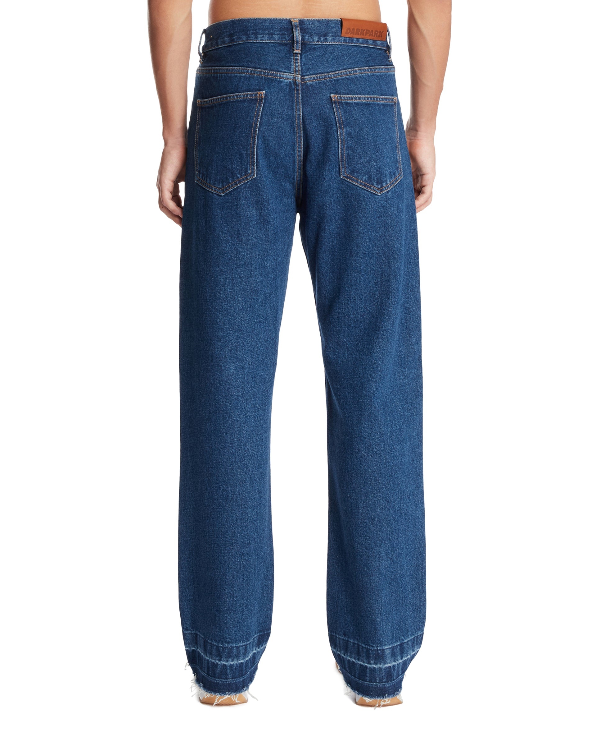 Blue Straight-Leg Jeans - 3
