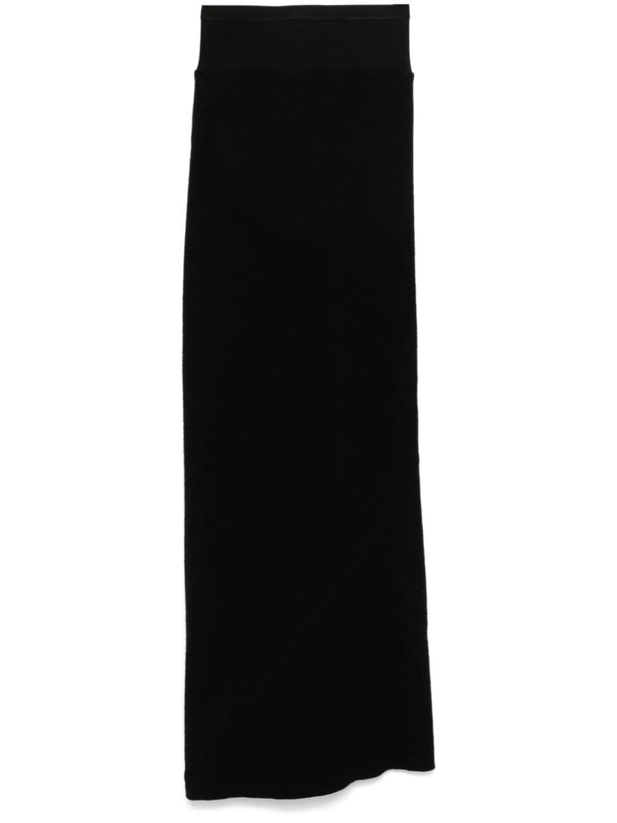 Rick Owens Wool Long Skirt - 1