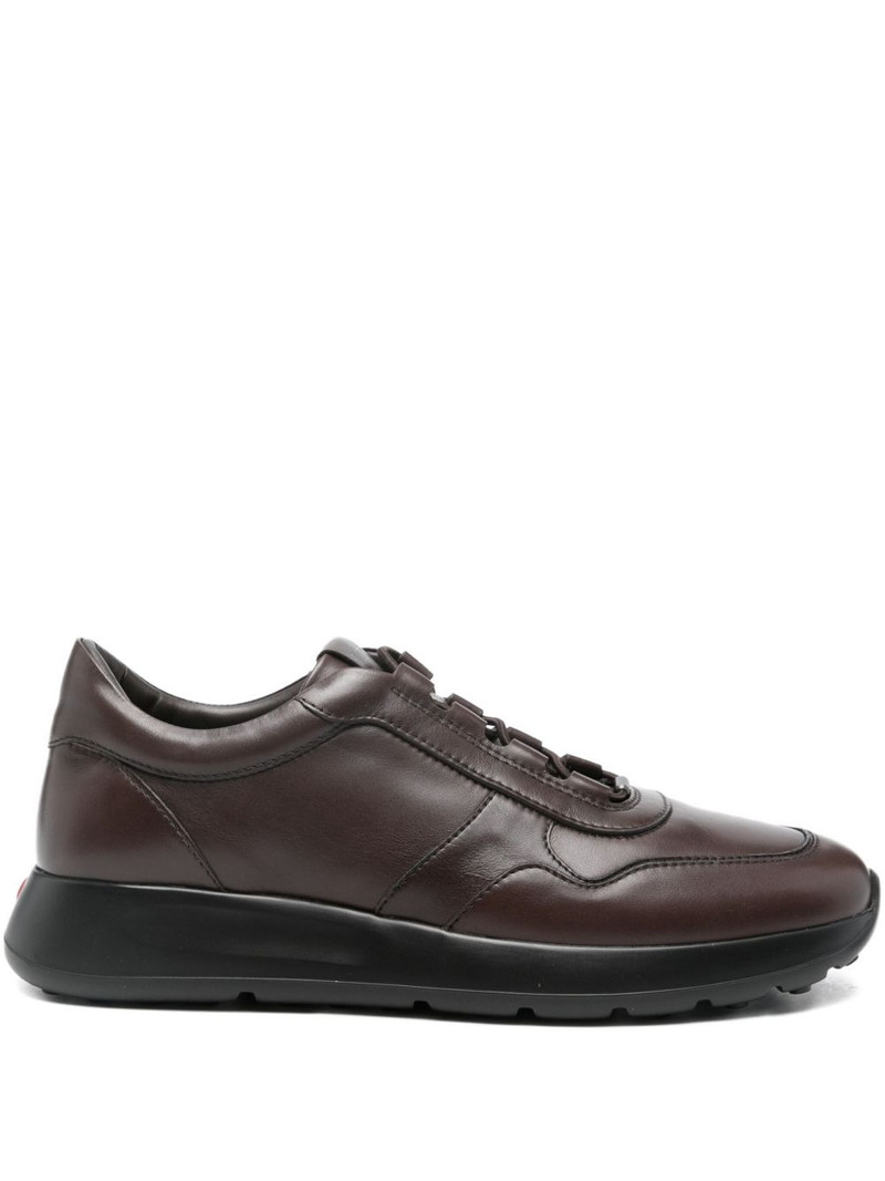 leather lace-up sneakers 1