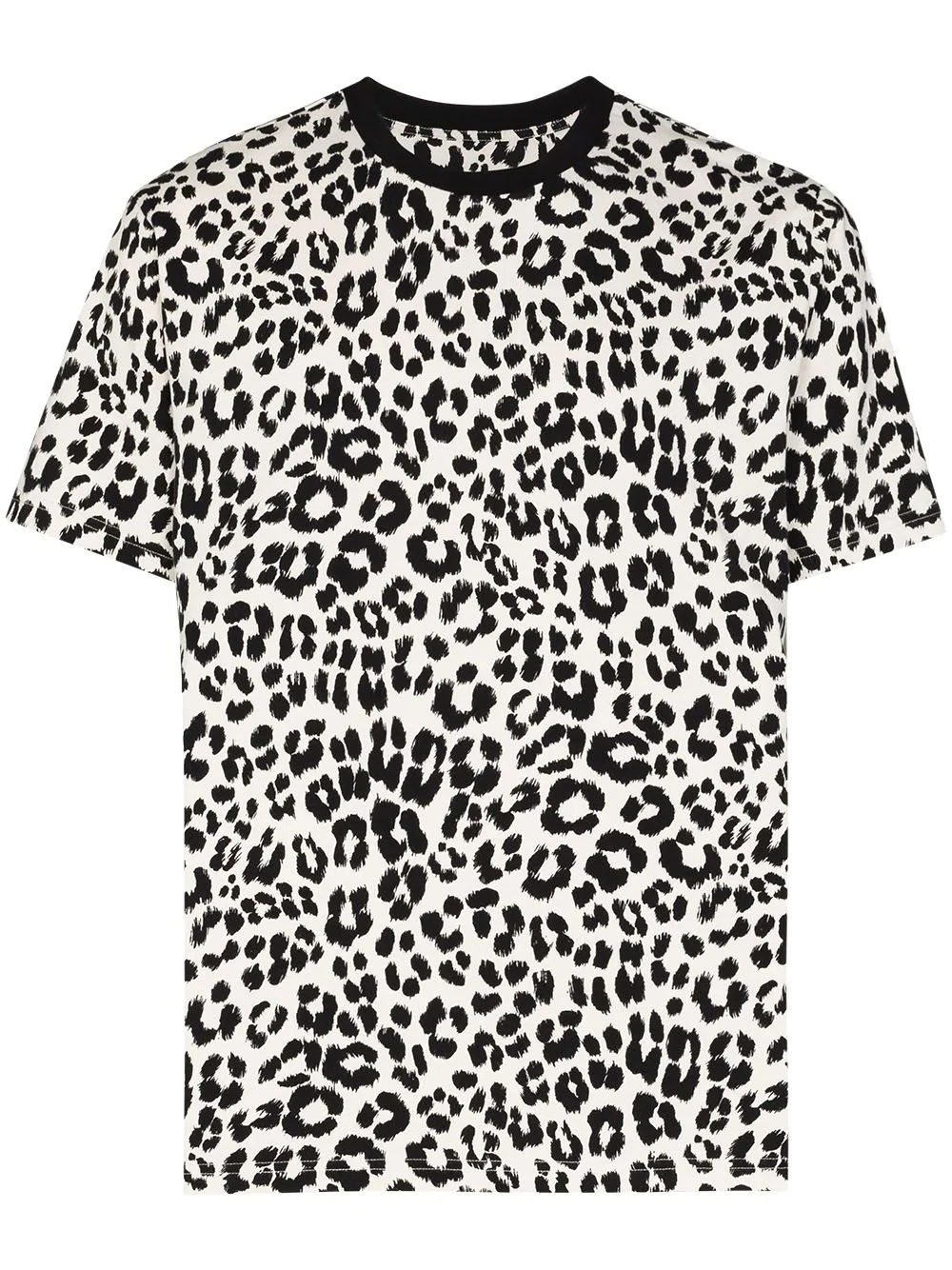 leopard-print short-sleeve T-shirt - 1