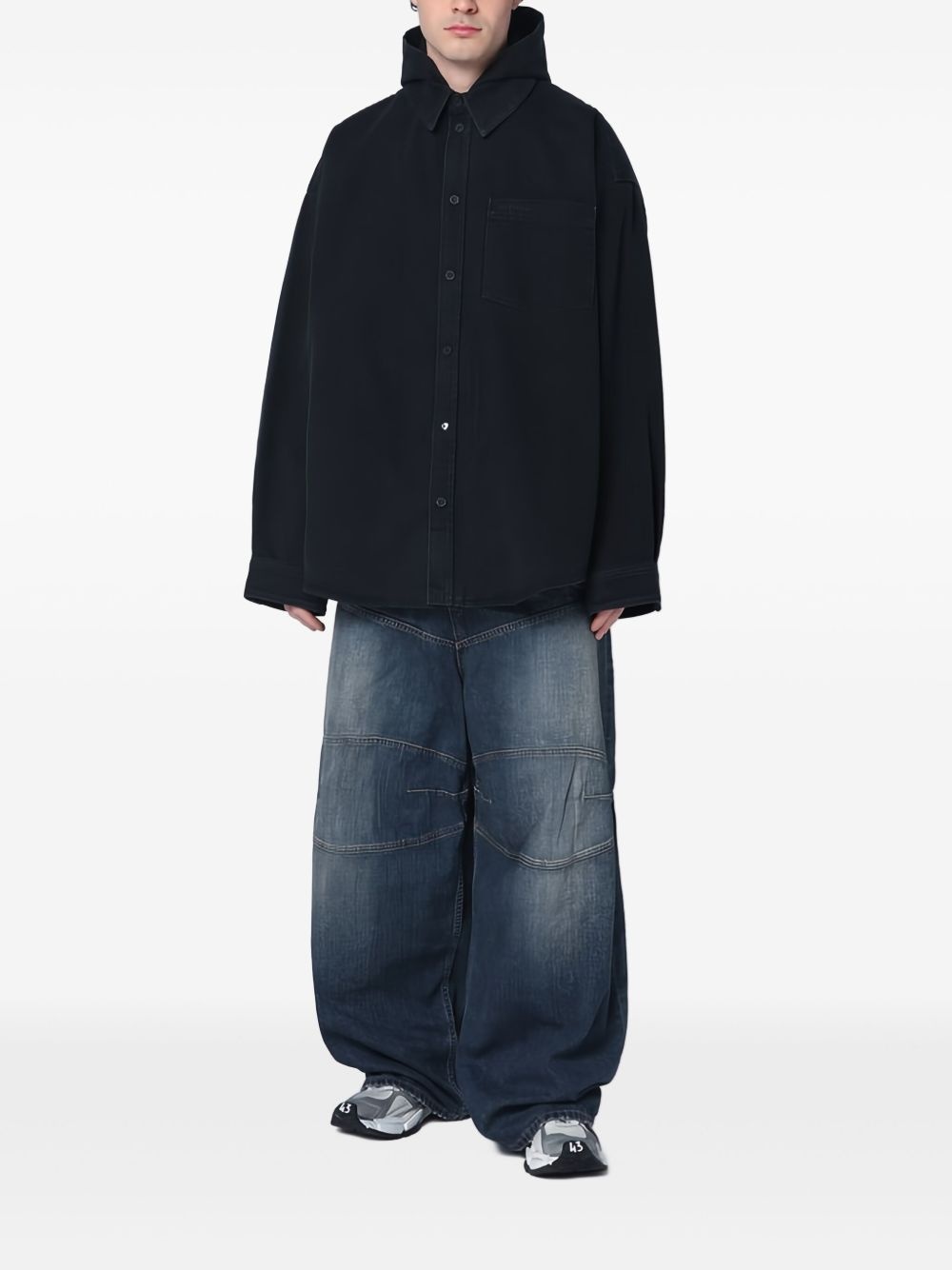 buttoned hooded jacket - 2