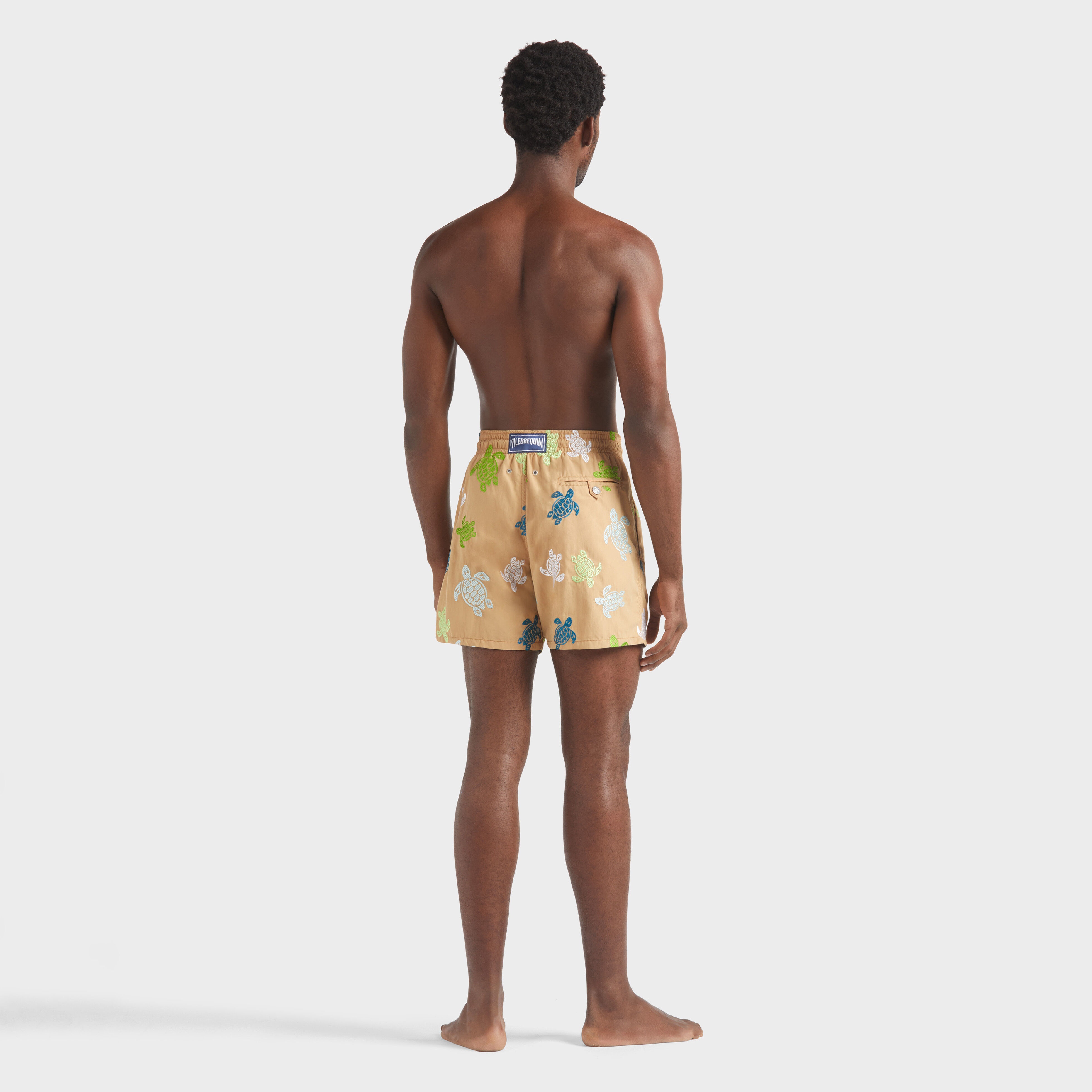 Men Swim Shorts Embroidered Tortue Multicolore - Limited Edition - 4