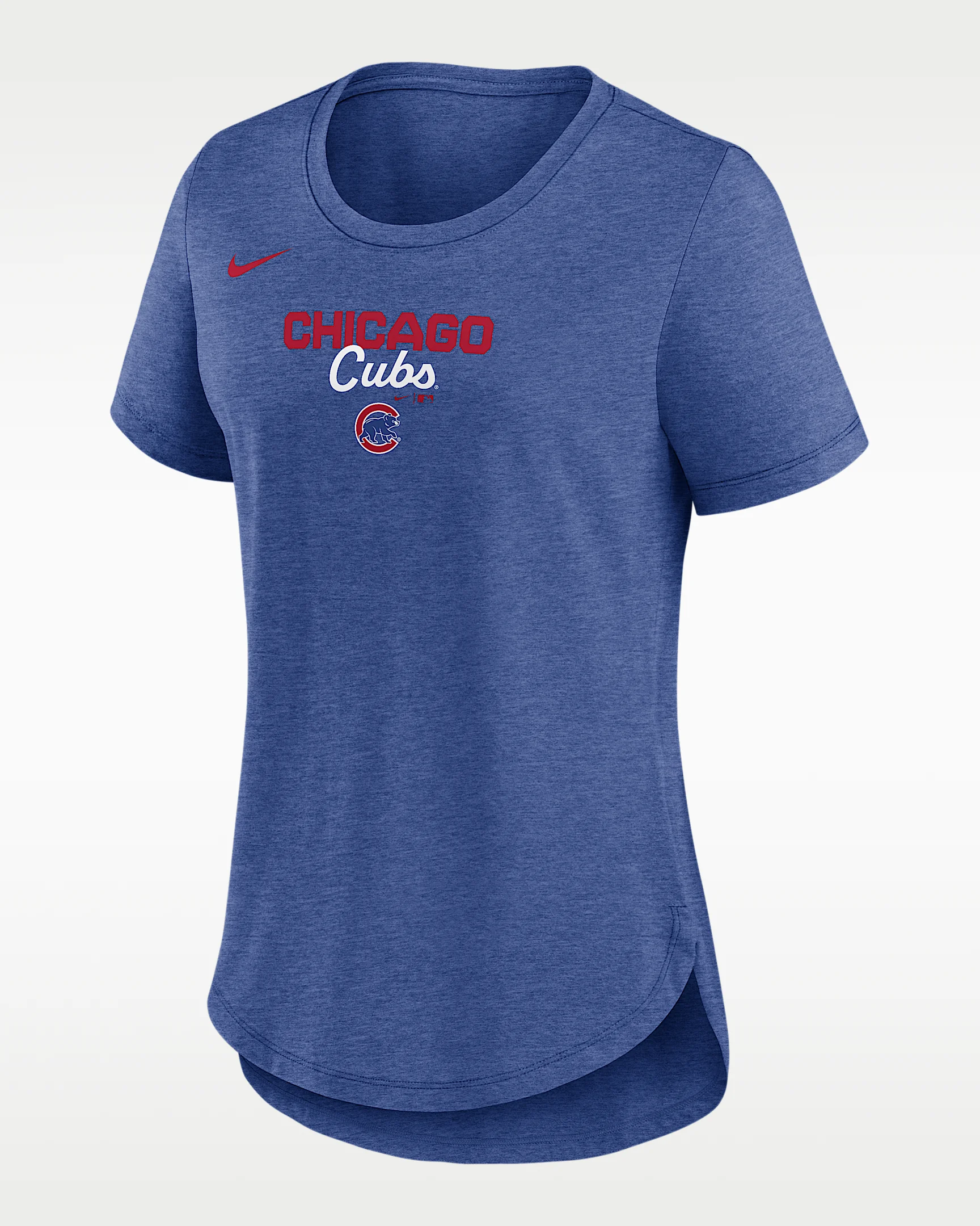 Chicago Cubs Arched Team Name Women's Nike MLB T-Shirt - 1