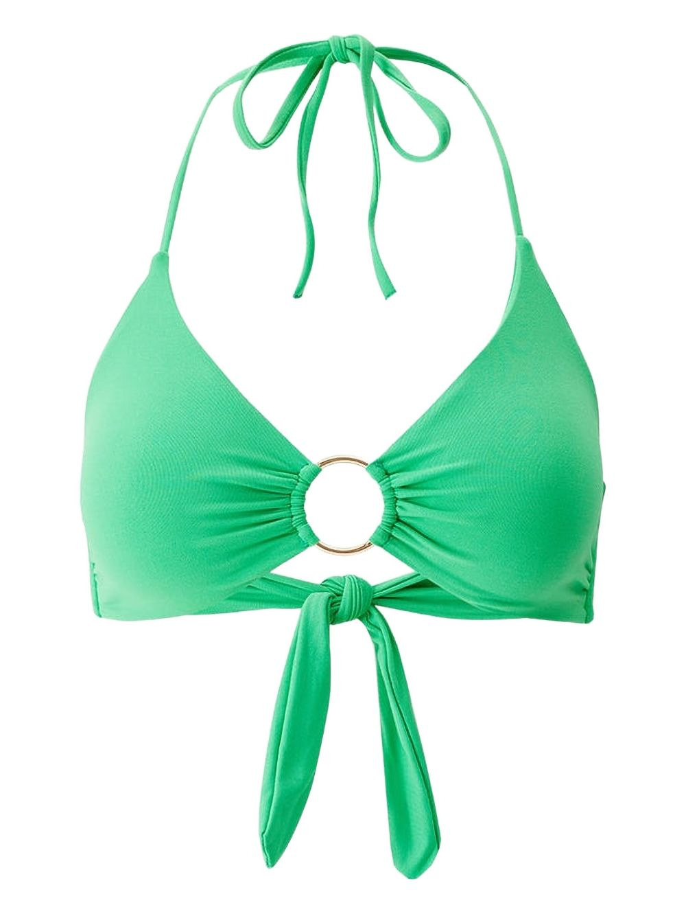 ring-detail halter bikini top - 1
