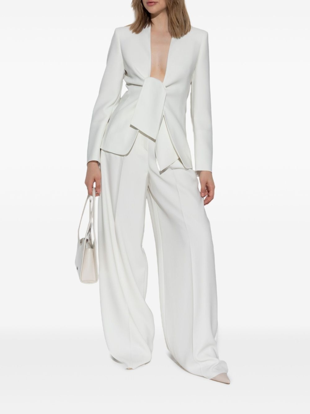 bow-tie detail blazer - 2