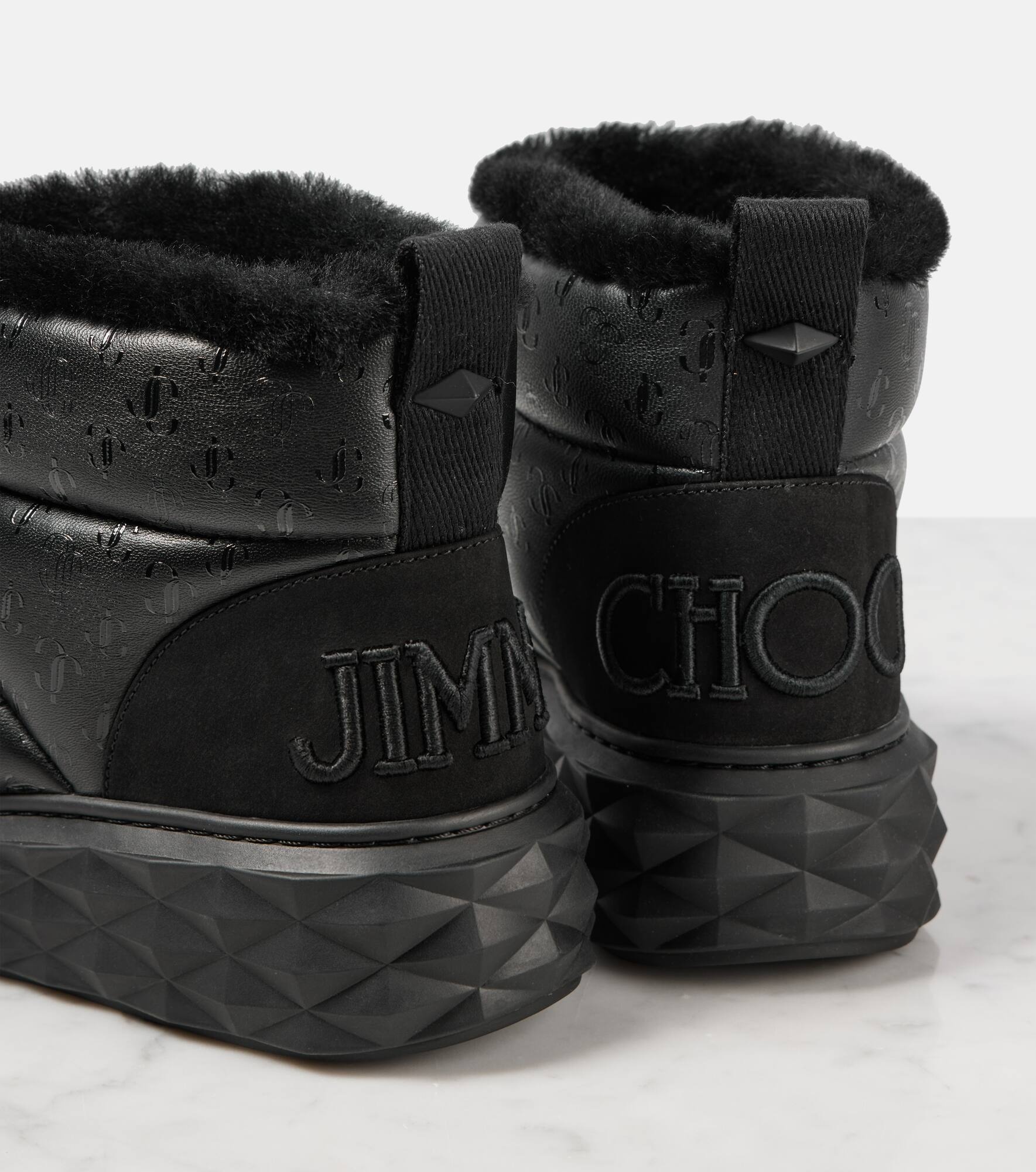 Xan shearling-lined leather snow boots - 5