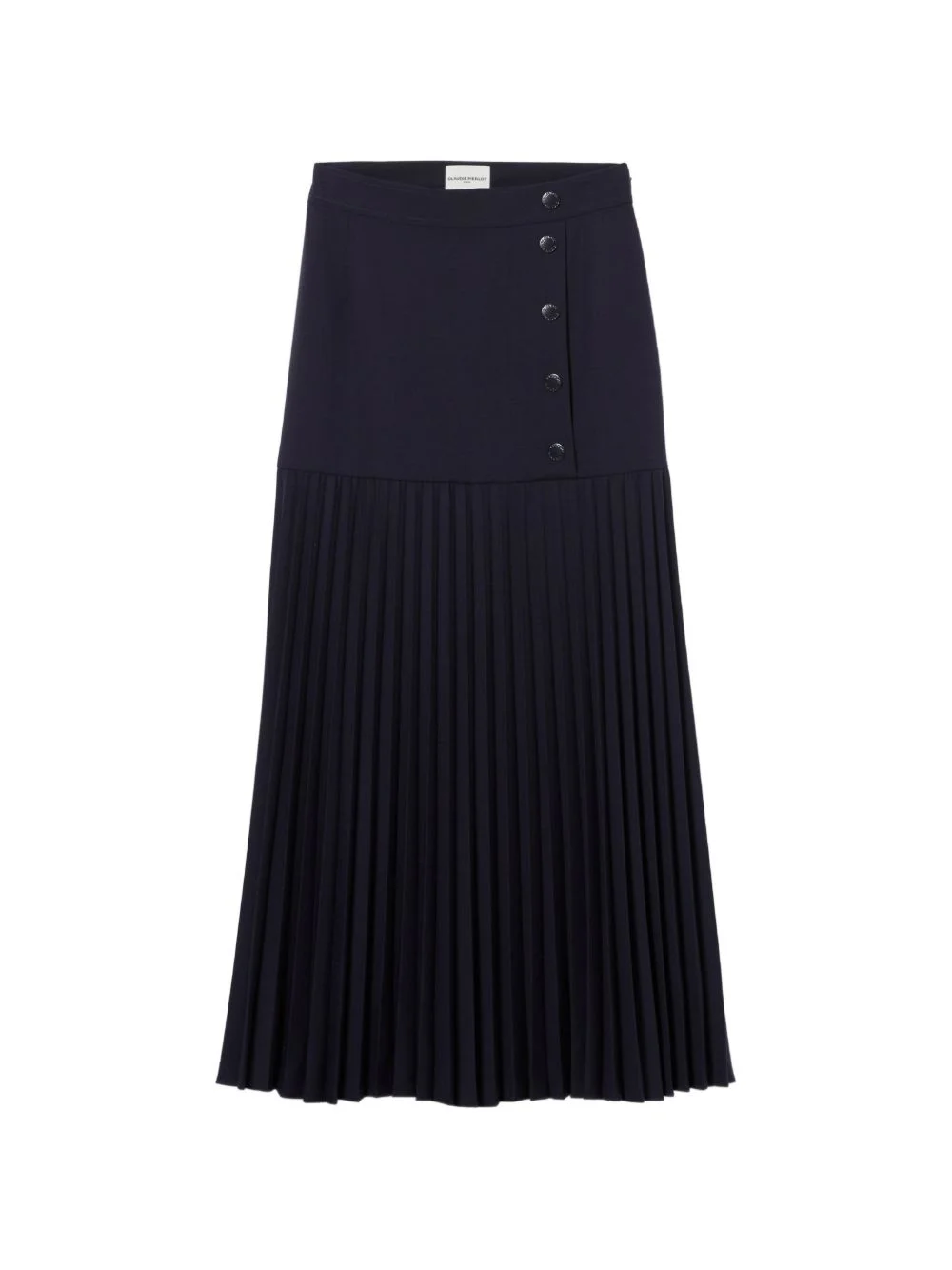 pleated A-line skirt - 1