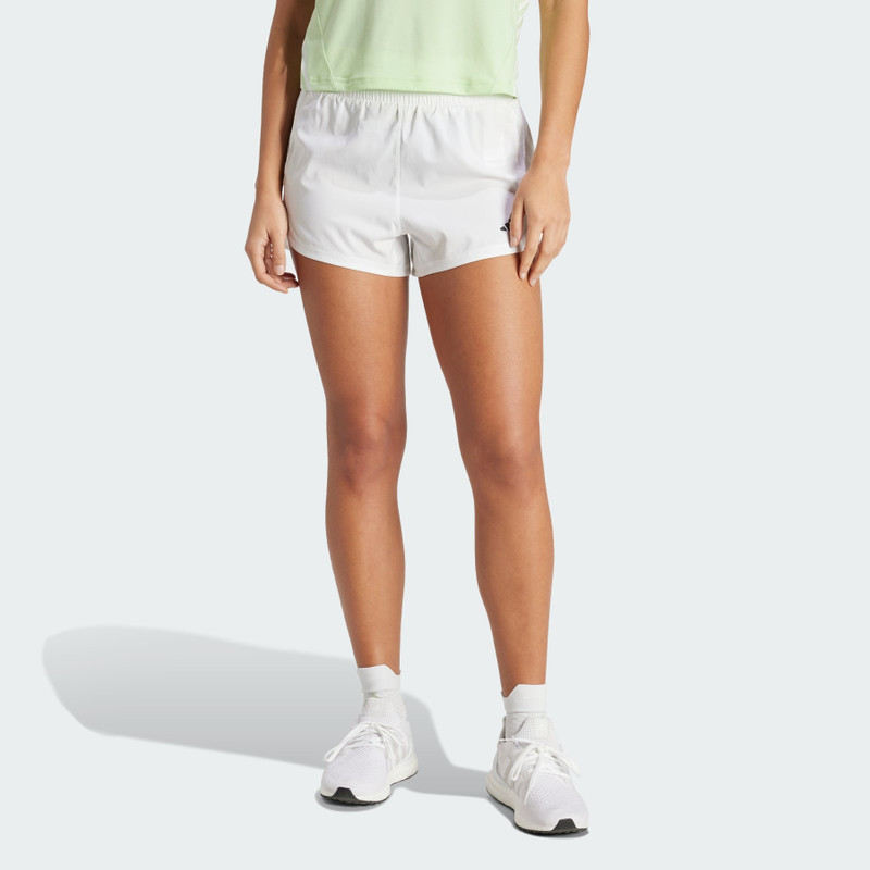 adidas Pacer Training 3-Stripes Woven High-Rise Shorts outlook