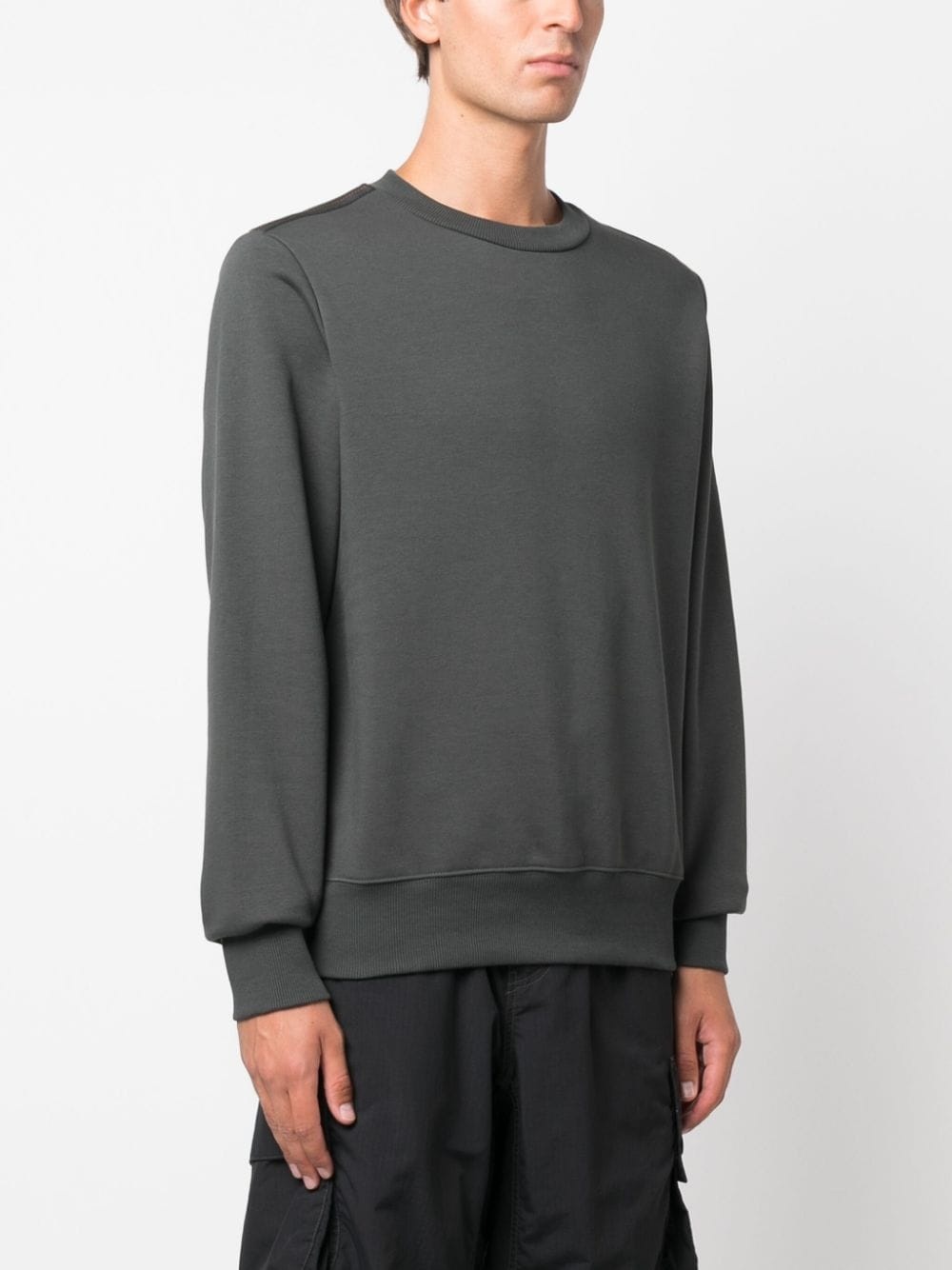 logo-patch jersey sweatshirt - 3