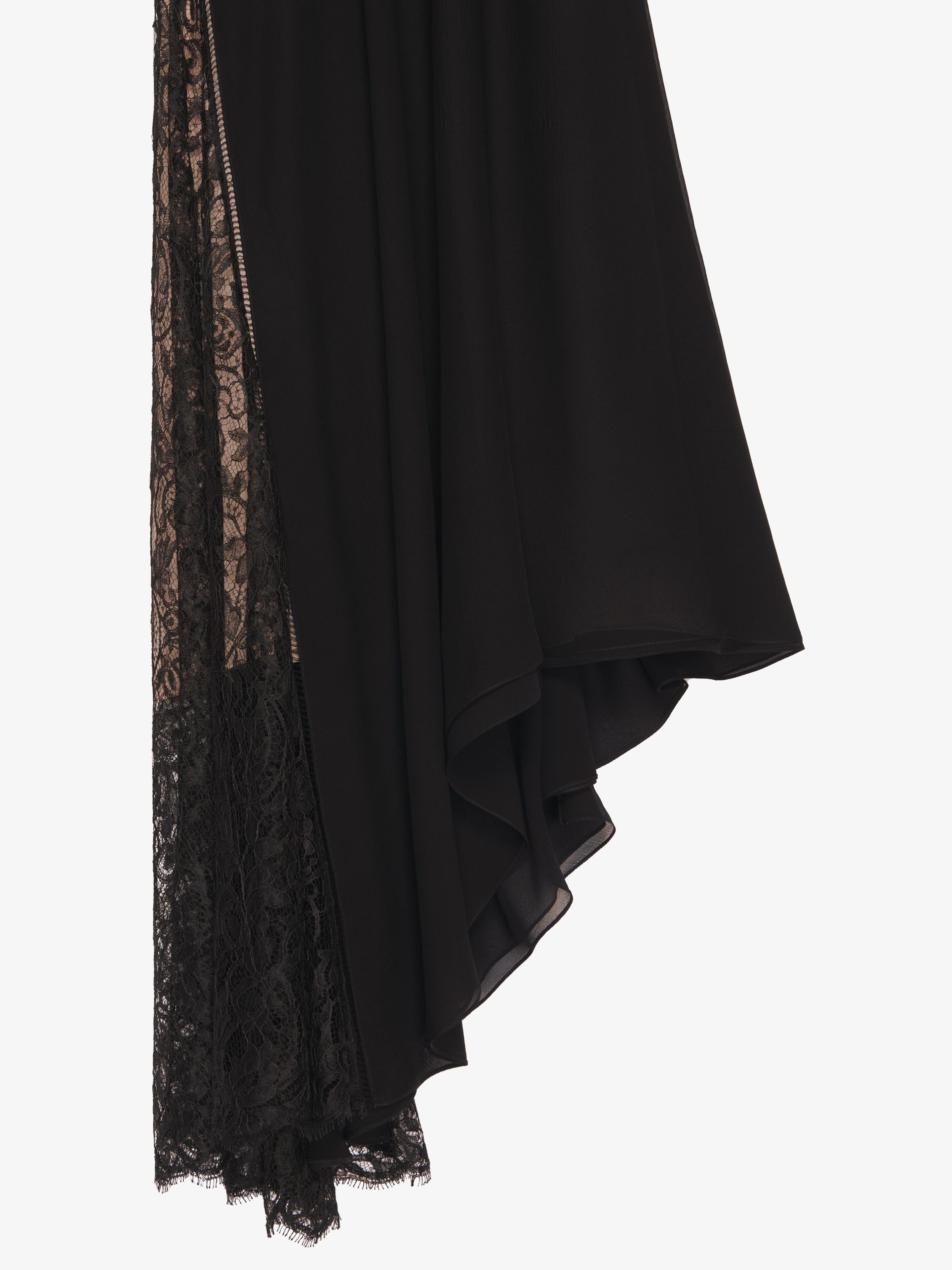EVENING DRESS IN MOUSSELINE AND LACE - 2