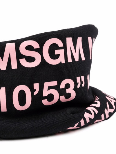 MSGM logo-print snood outlook