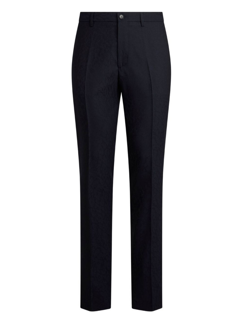 jacquard animal-motif trousers 1