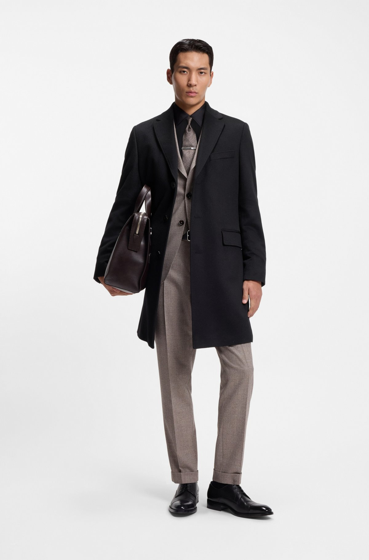 SLIM-FIT COAT IN CASHMERE - 4