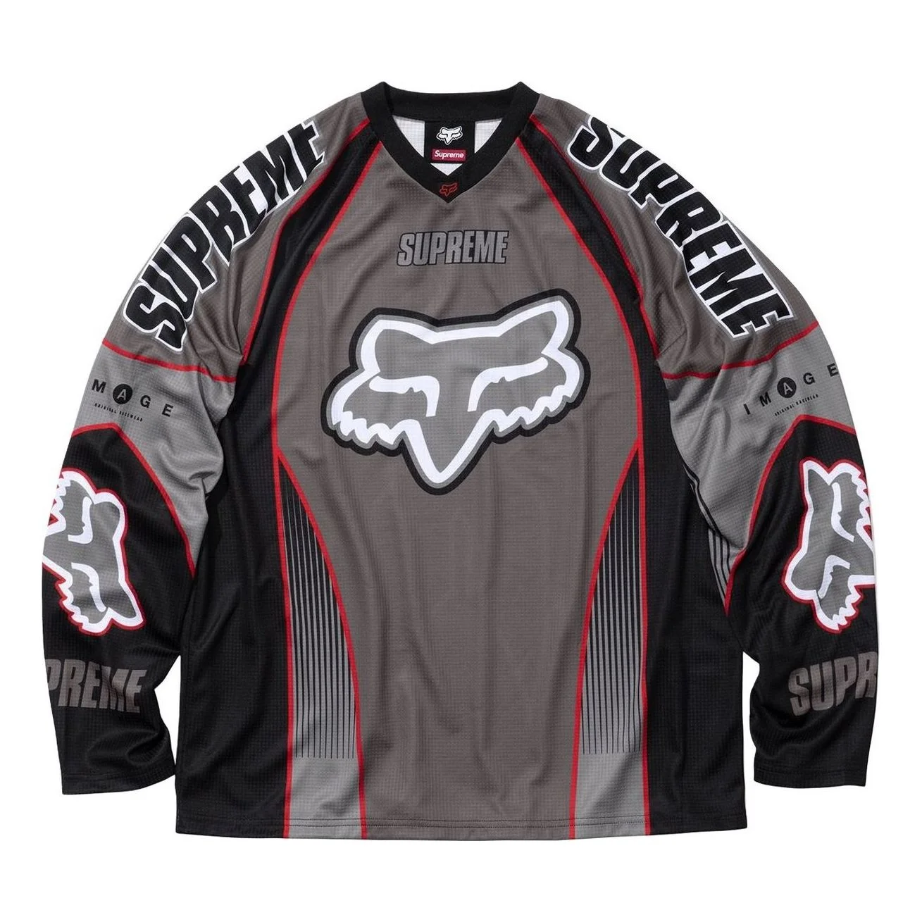 Supreme x Fox Racing DMX Jersey 'Black' FW25KN60-BLACK - 1