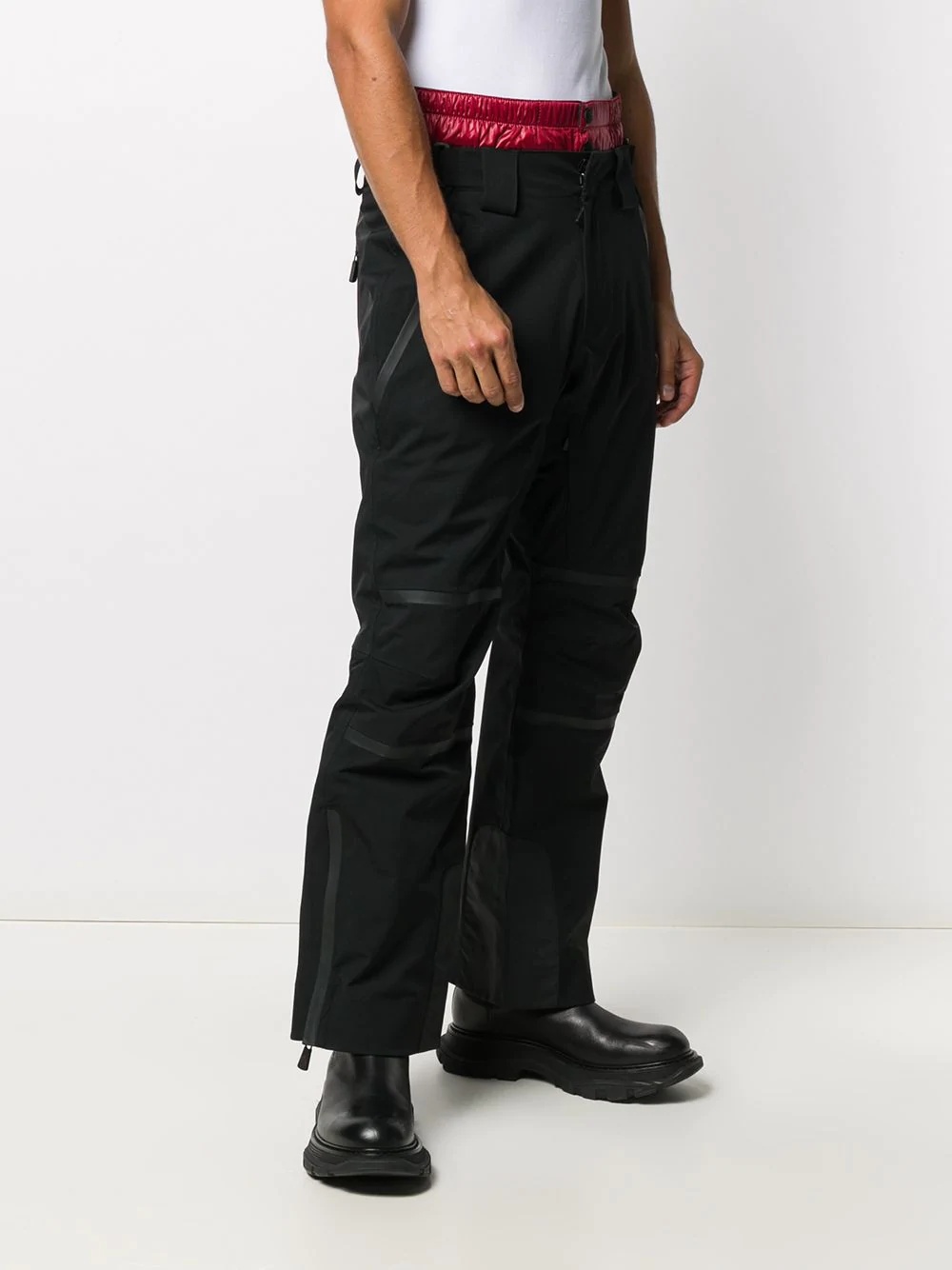 padded waistband cargo trousers - 3