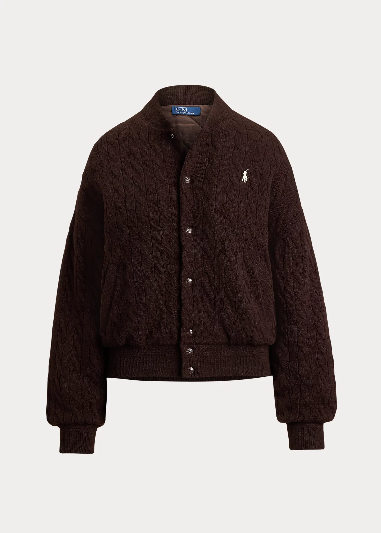 Cable-Knit Wool-Cashmere Jacket - 1