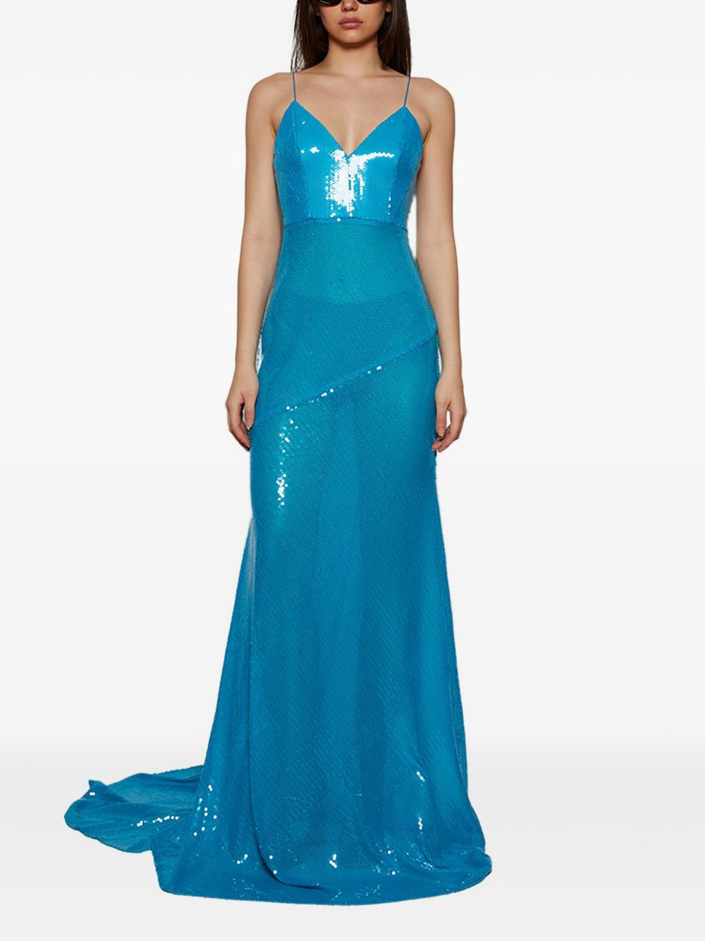 sequin-embellished gown - 5
