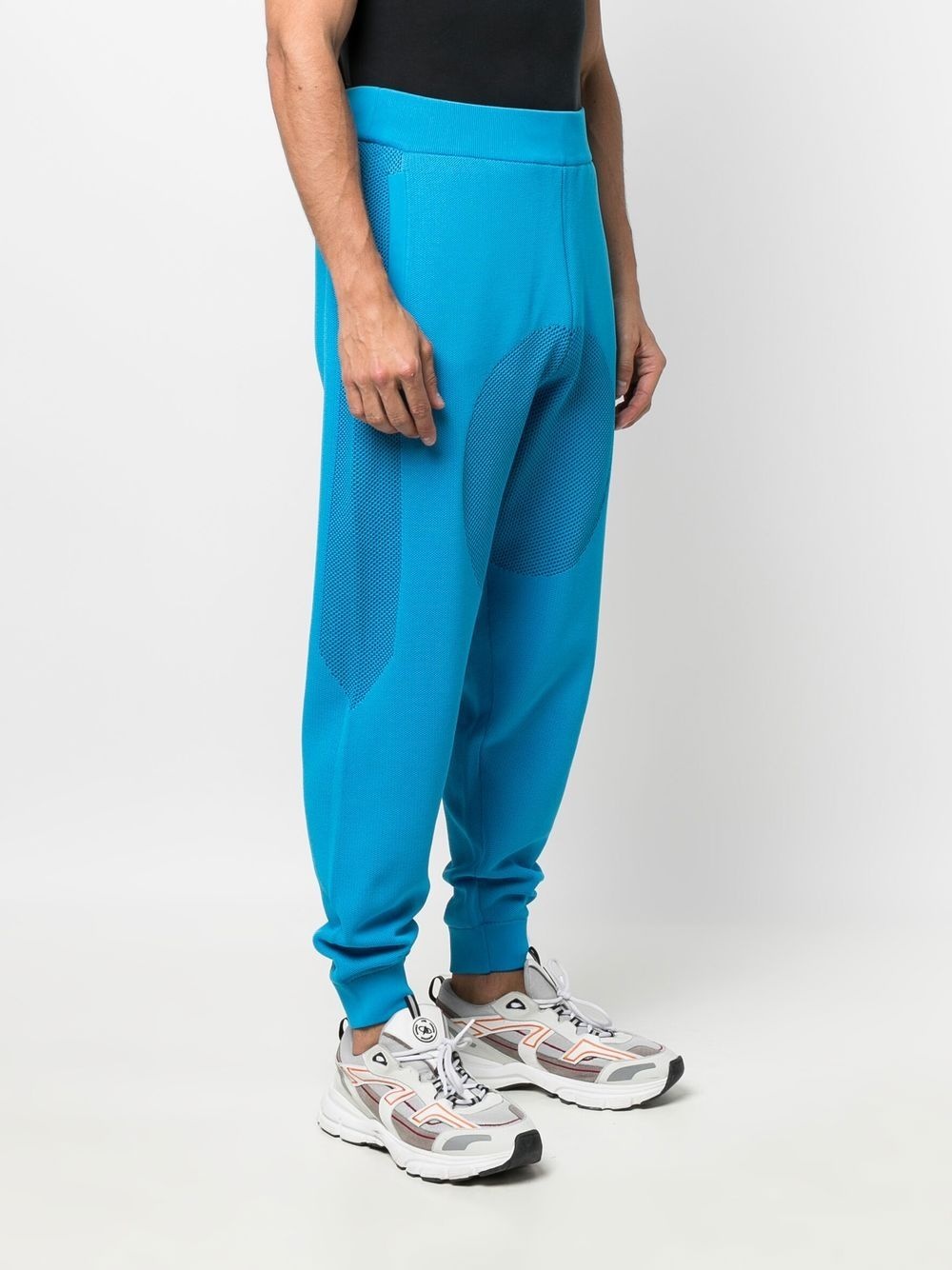 mesh-panel detail track pants - 3