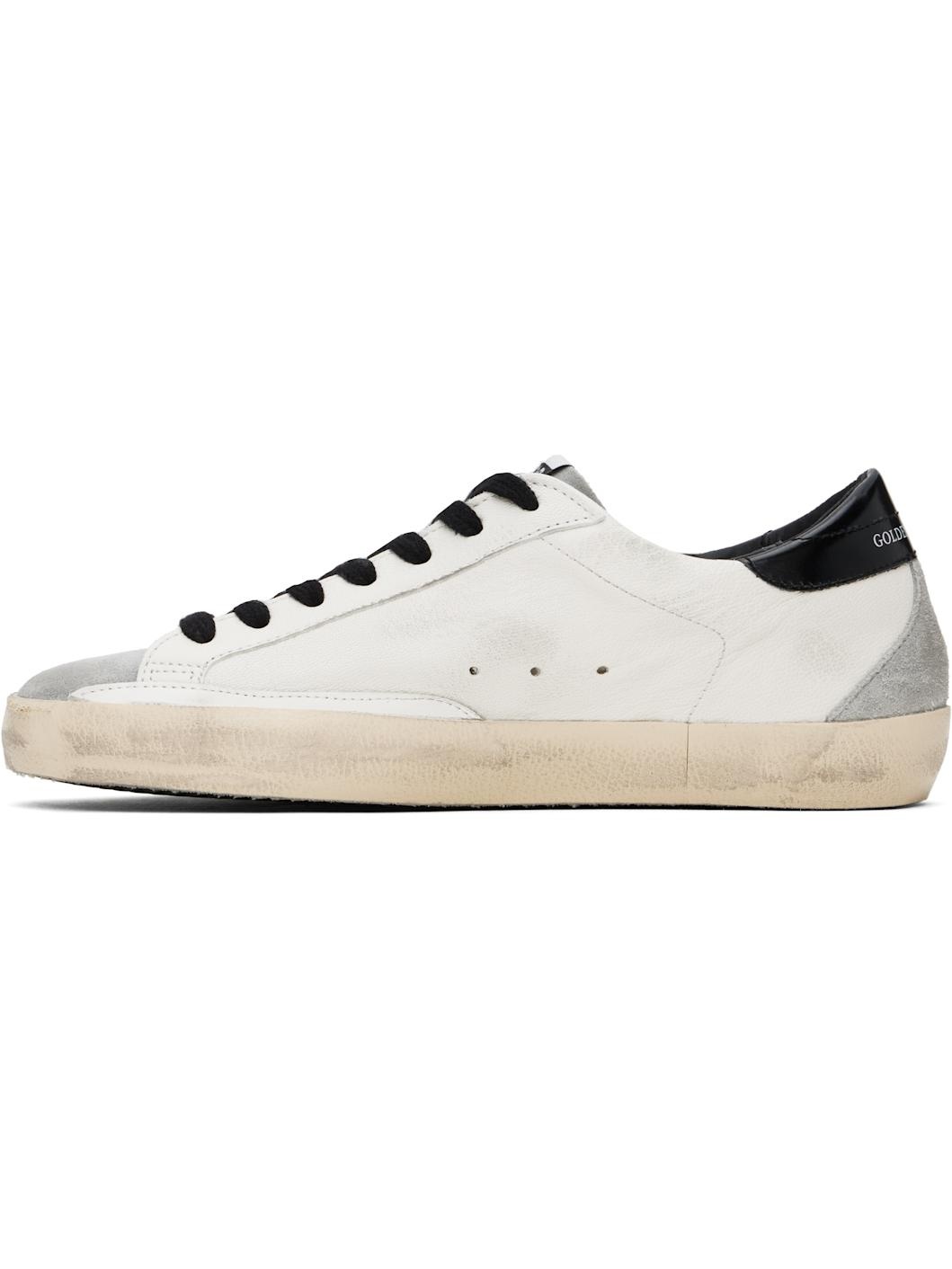 White & Gray Super-Star Sneakers - 3
