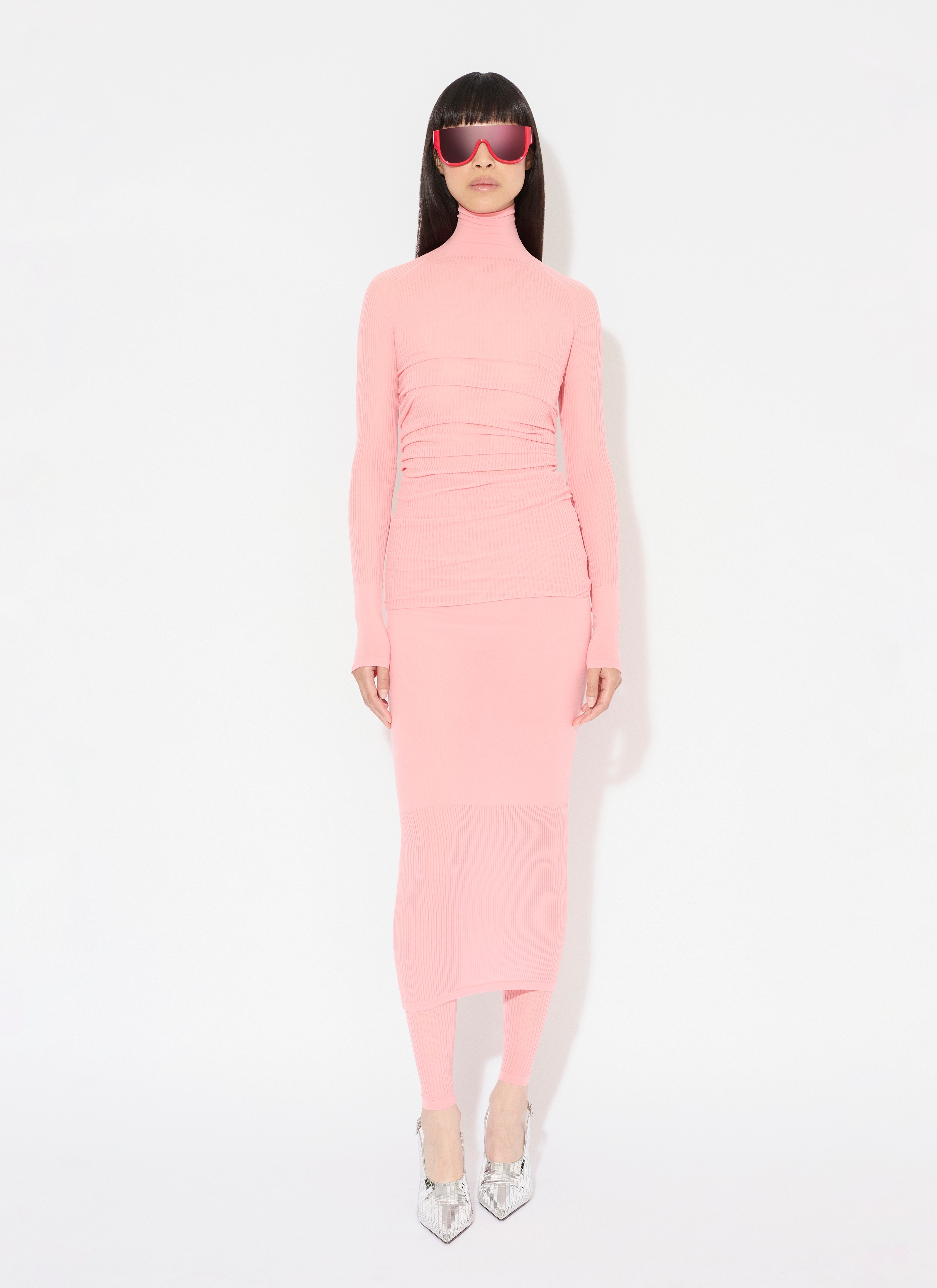 RIBBED KNITTED SKIRT - 2