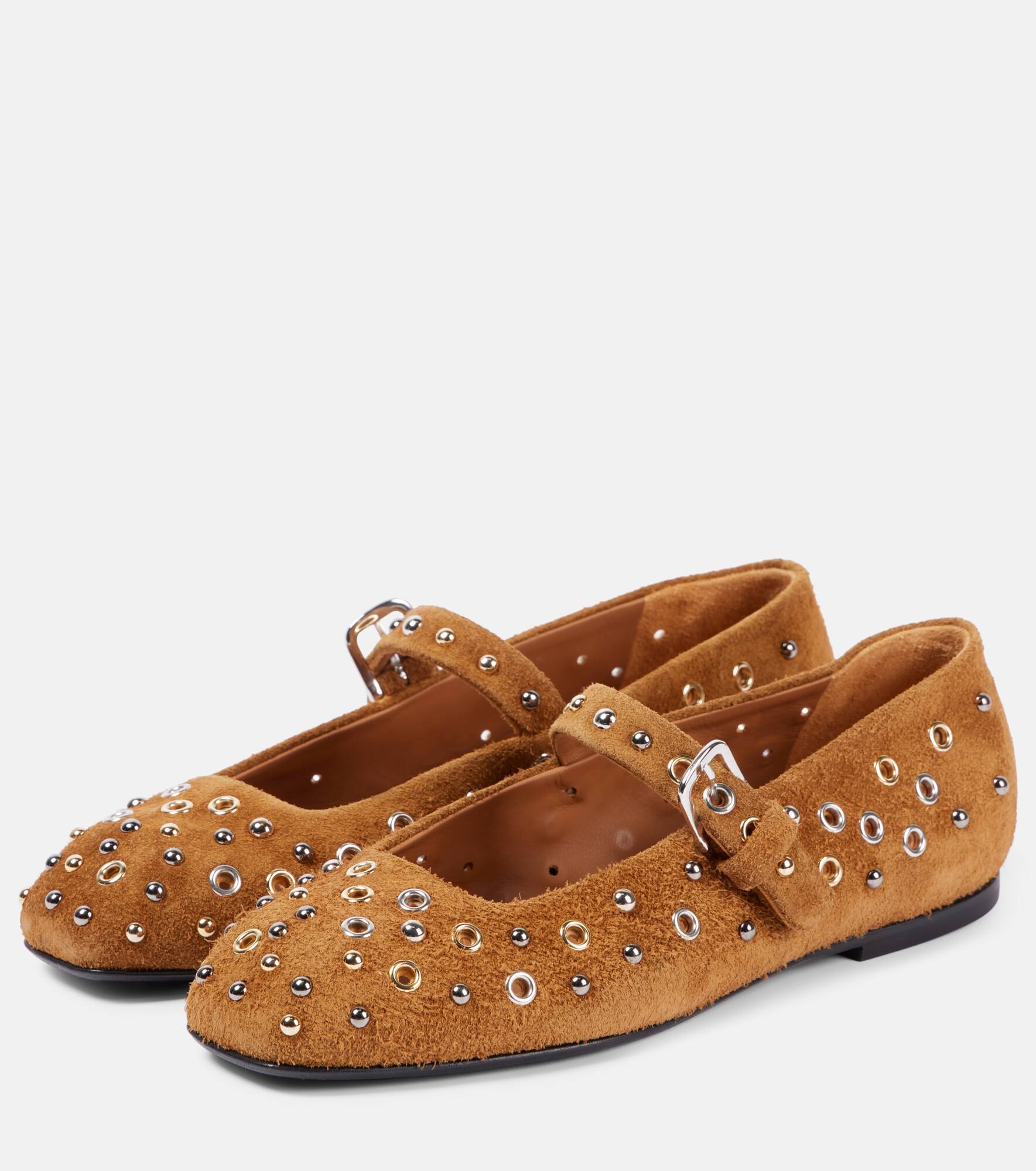 Wild Softness suede Mary Jane flats - 4