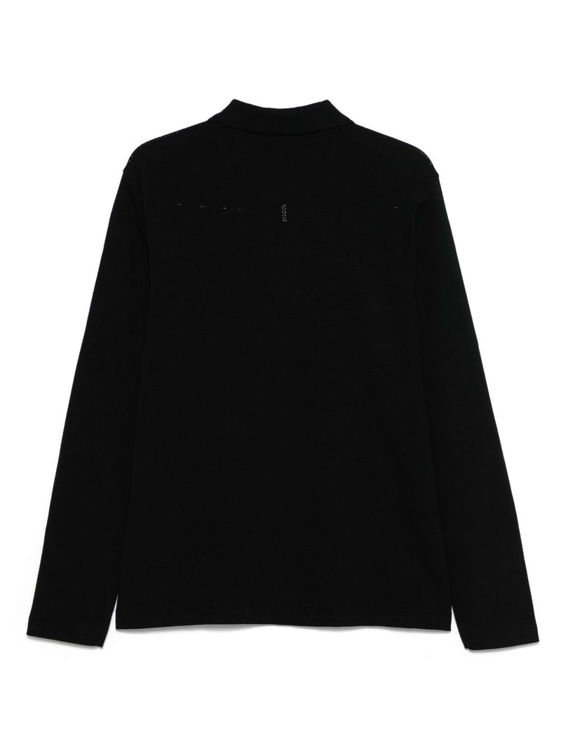MICHAEL KORS waffle-knit polo shirt outlook