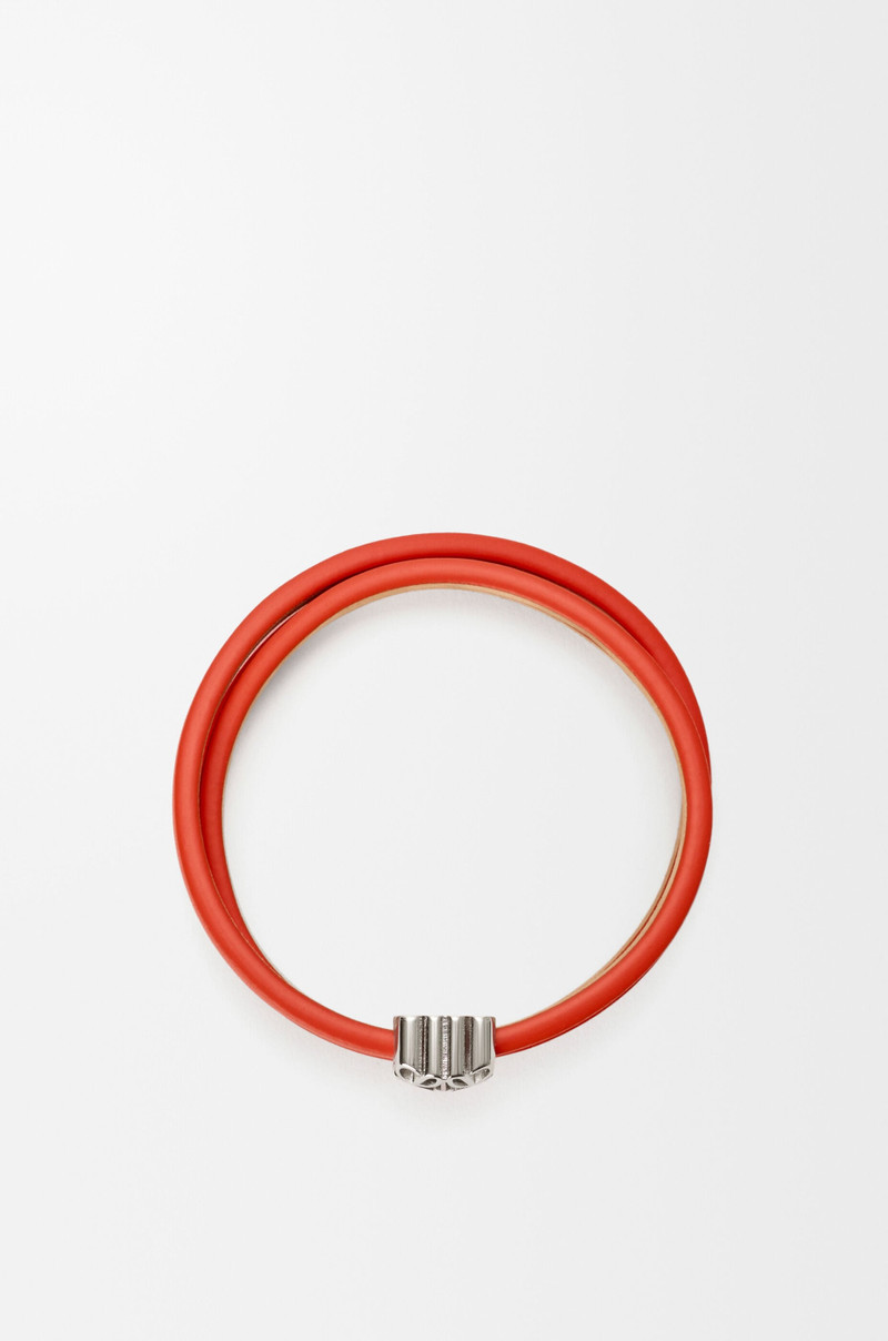 Loewe Anagram Bombé twist bracelet in calfskin outlook