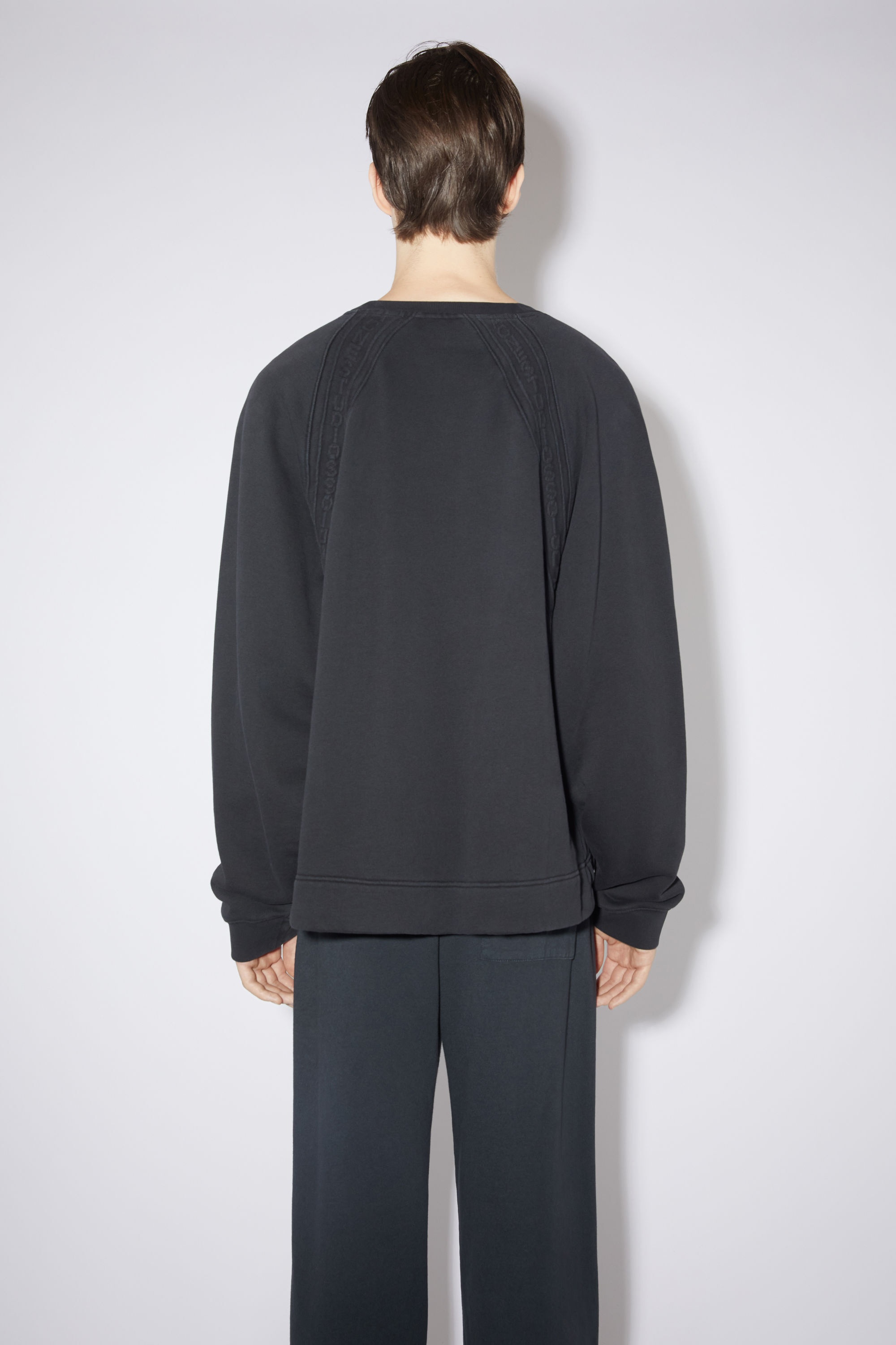 Logo tape sweatshirt - Black - 3