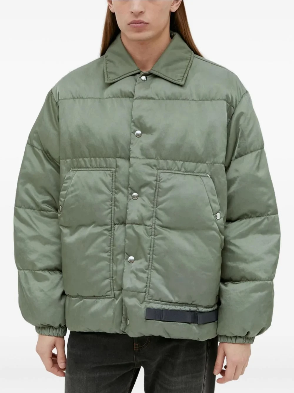 quilted snap-fastening jacket - 1