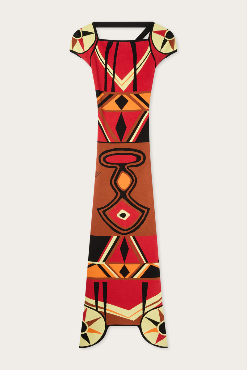 BONGO PRINT FITTED DRESS 1