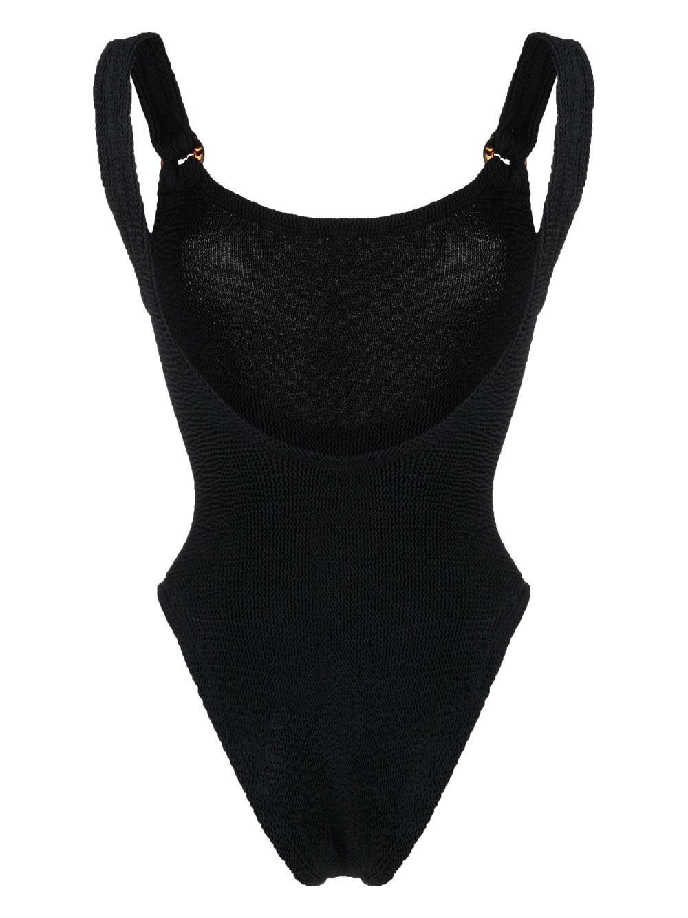 Domino scoop-neck swimsuit - 2