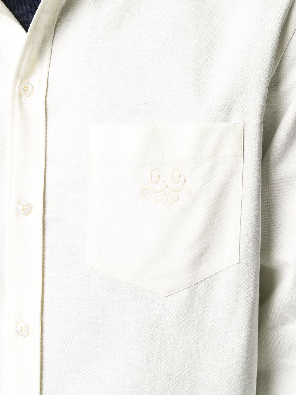 embroidered logo Oxford shirt - 5