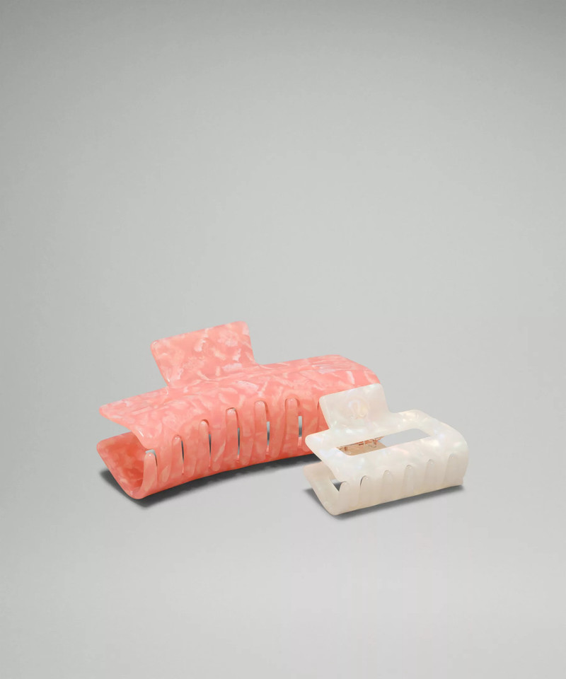 Extra Large + Medium Claw Hair Clips *2 Pack 3