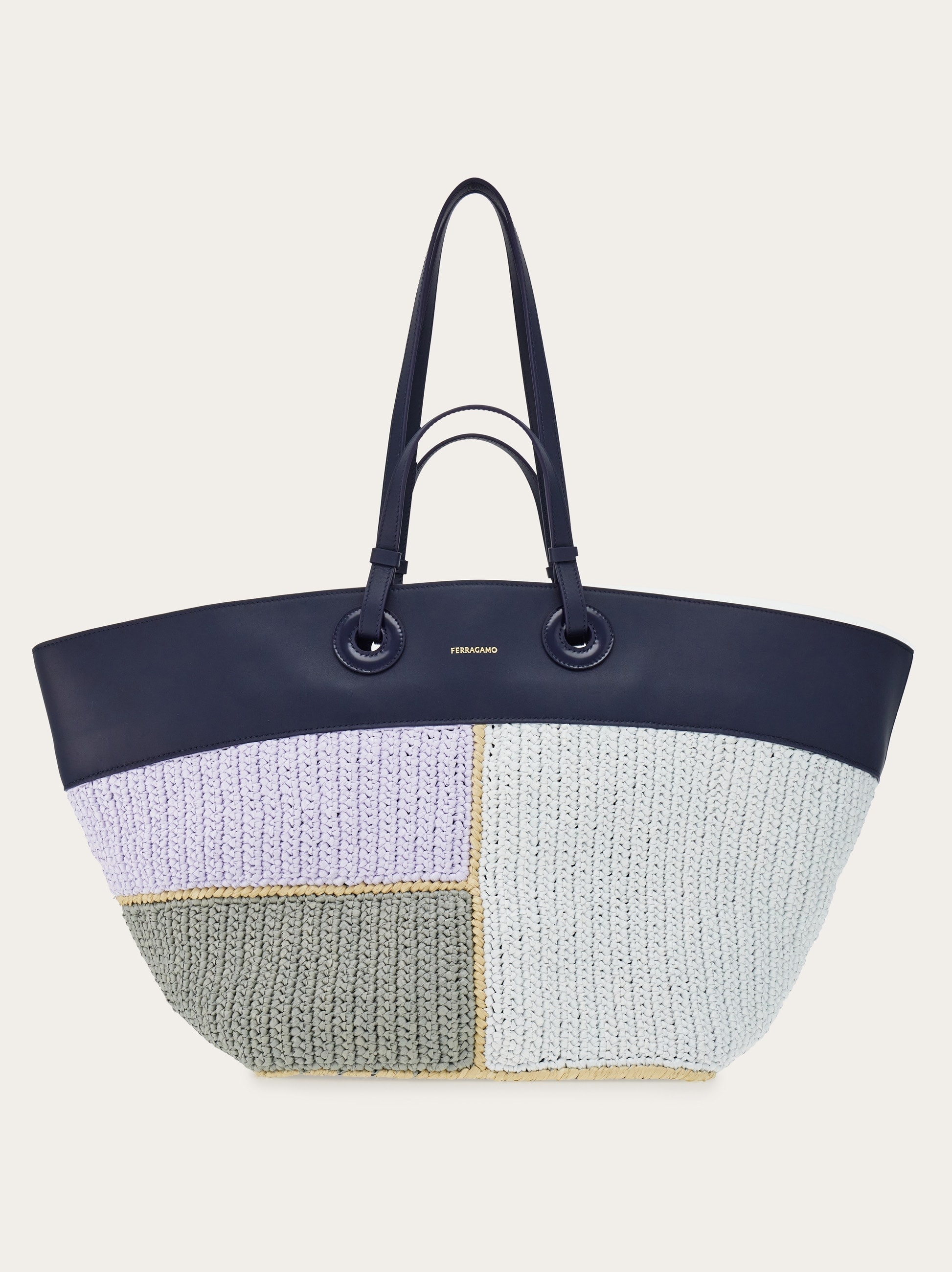 Patchwork tote bag (L) - 1