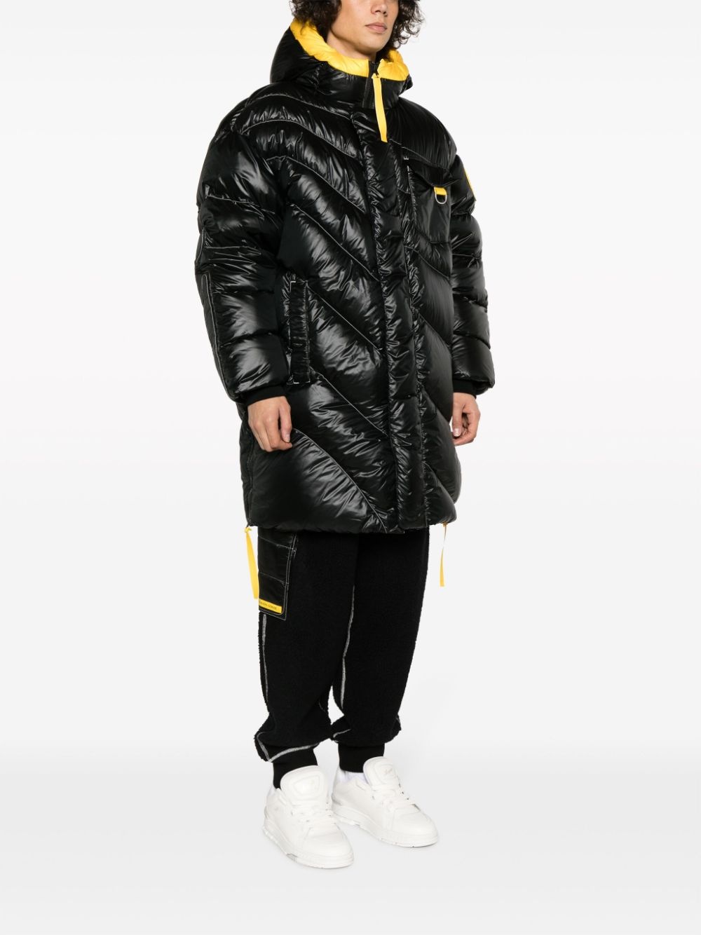 x Pyer Moss hooded quilted down coat - 3