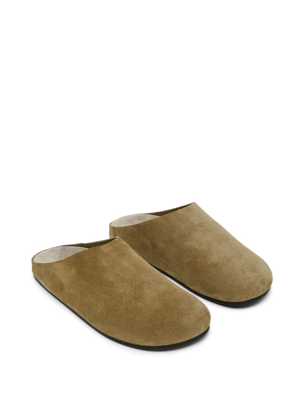 suede flat mules - 2
